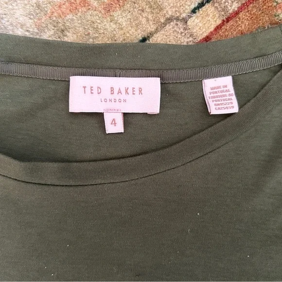 Ted Baker London Bobbyn pistachio pleated midi dress, mixed media size 10 - Picture 2 of 10